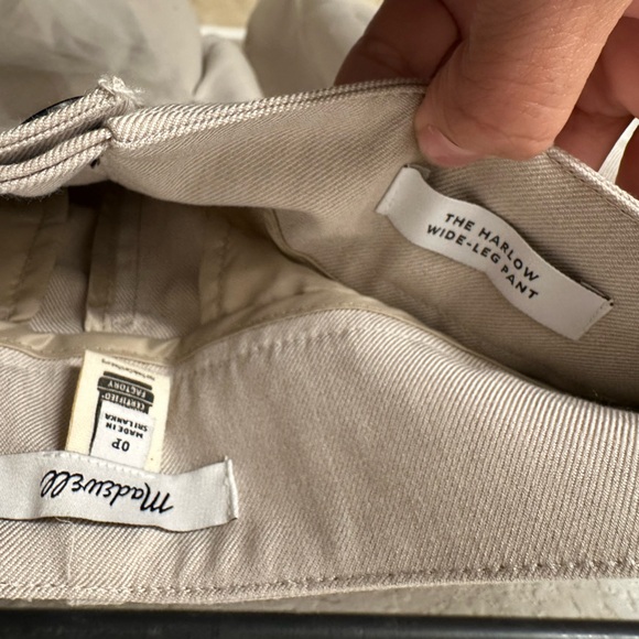 Madewell The Harlow Wide Leg Pant in Brushed Twill - Picture 7 of 9